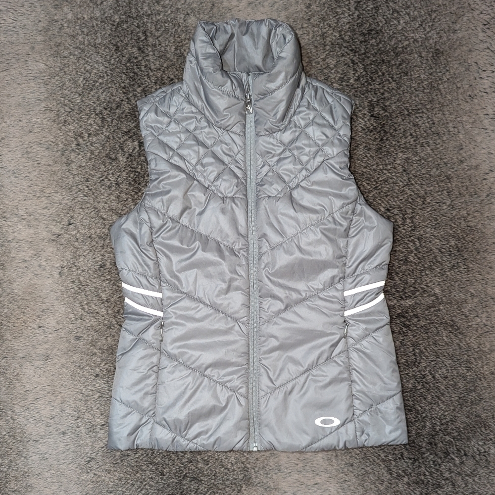 Oakley Puffer Vest Silver Grey Women's XS